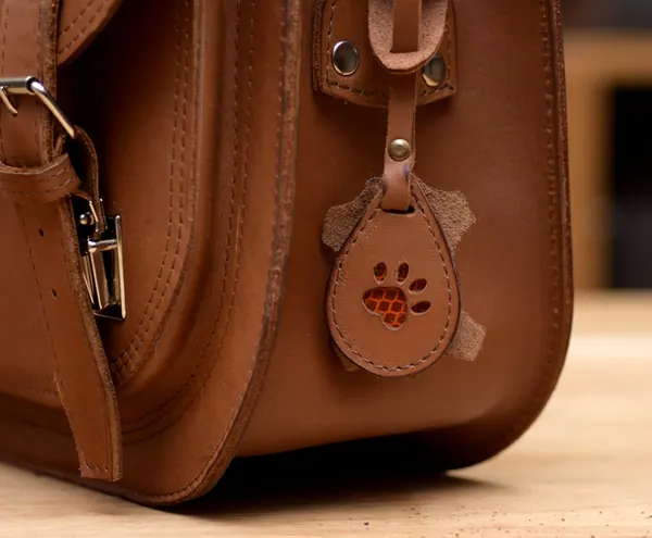 Mini Psia Łapa Odblask Skórzany