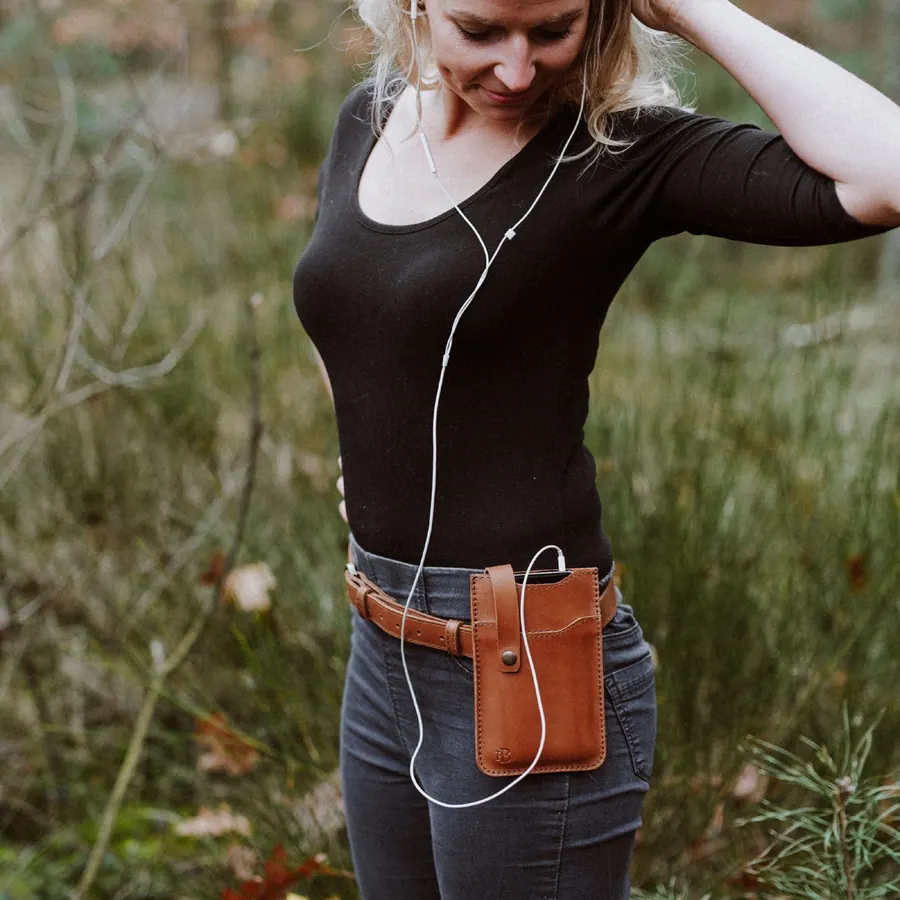 Kabura na telefon skórzana — zdjęcie 7