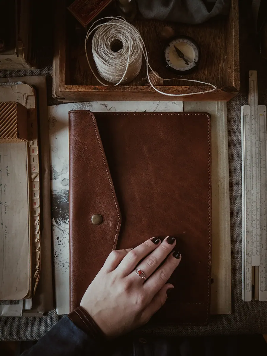 Organizer skórzany na ipad — zdjęcie 2
