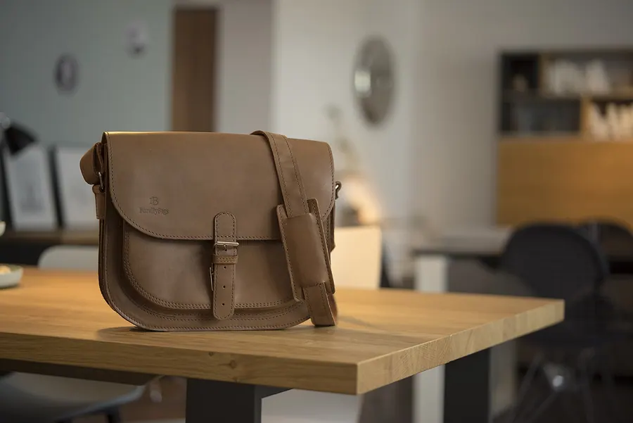 Od ręki Fresh Ciemny Camel inicjały AB — zdjęcie 1
